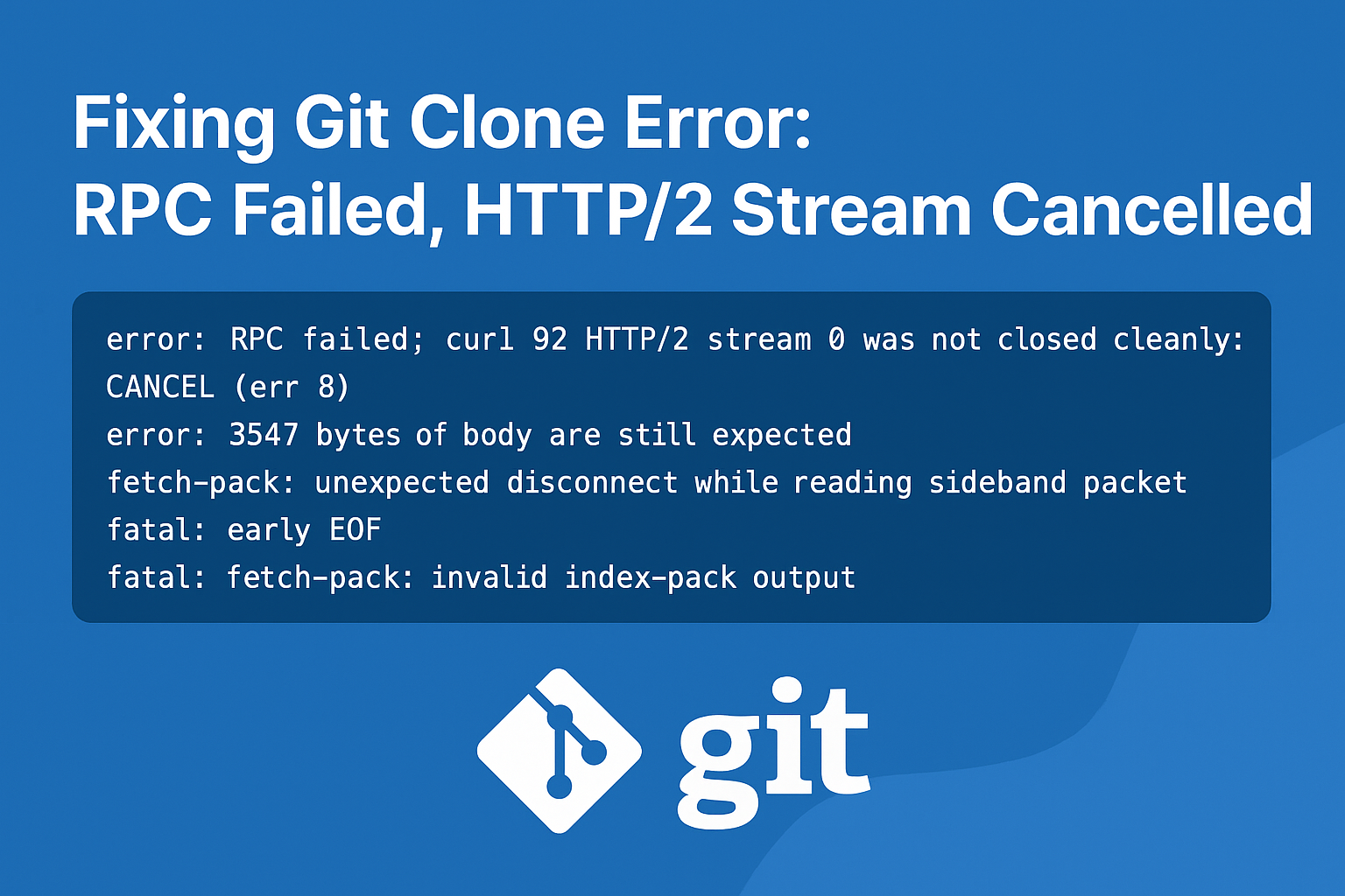 Git Clone Error