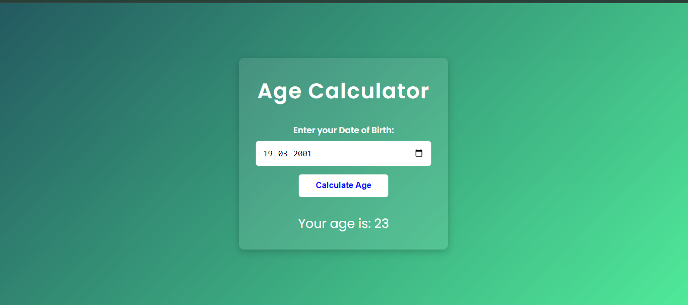 Age Calculator