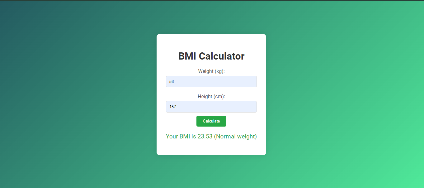 BMI Calculator
